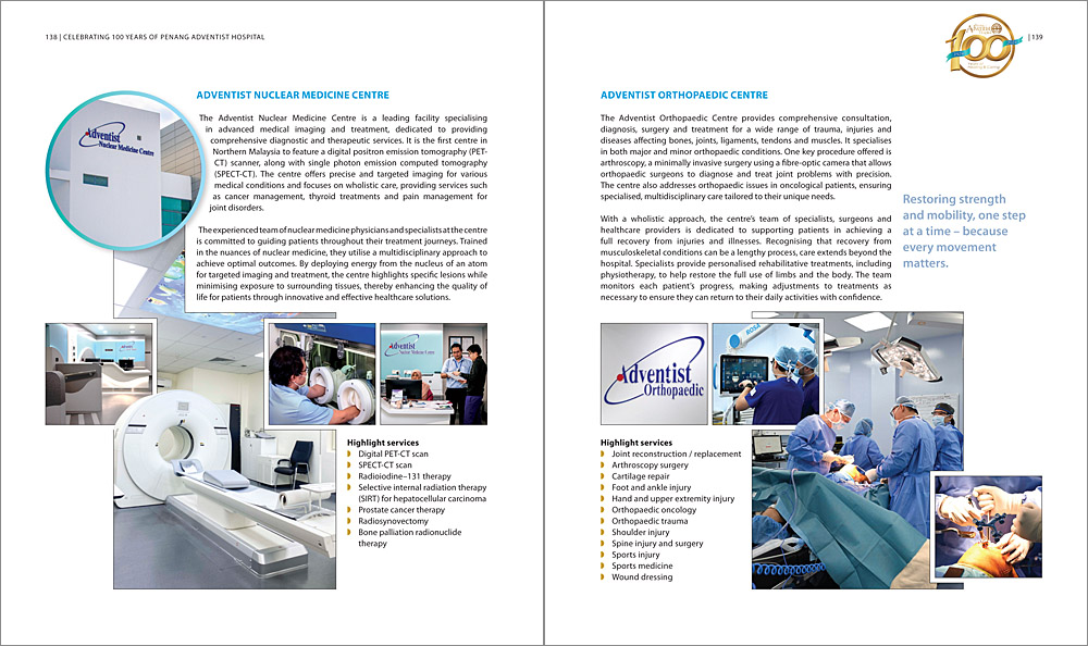 Penang Adventist Hospital 100th Anniversary book