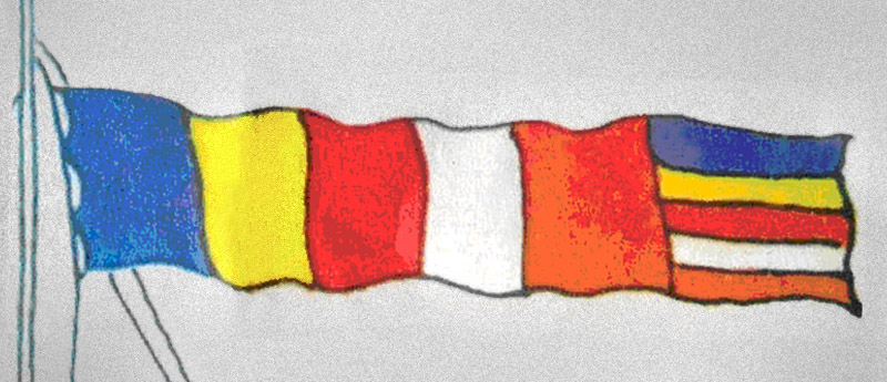 Buddhist flag 