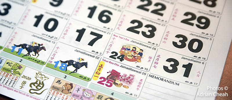 The many uses of the quot horse racing quot calendar